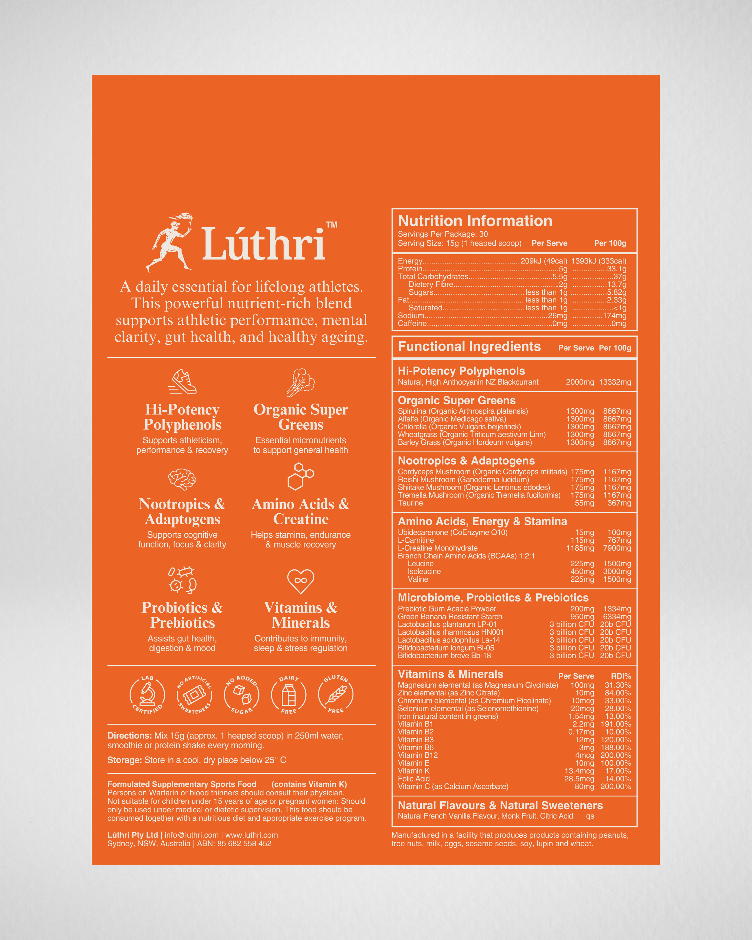 Lúthri Athletic Nutrients - Welcome Kit
