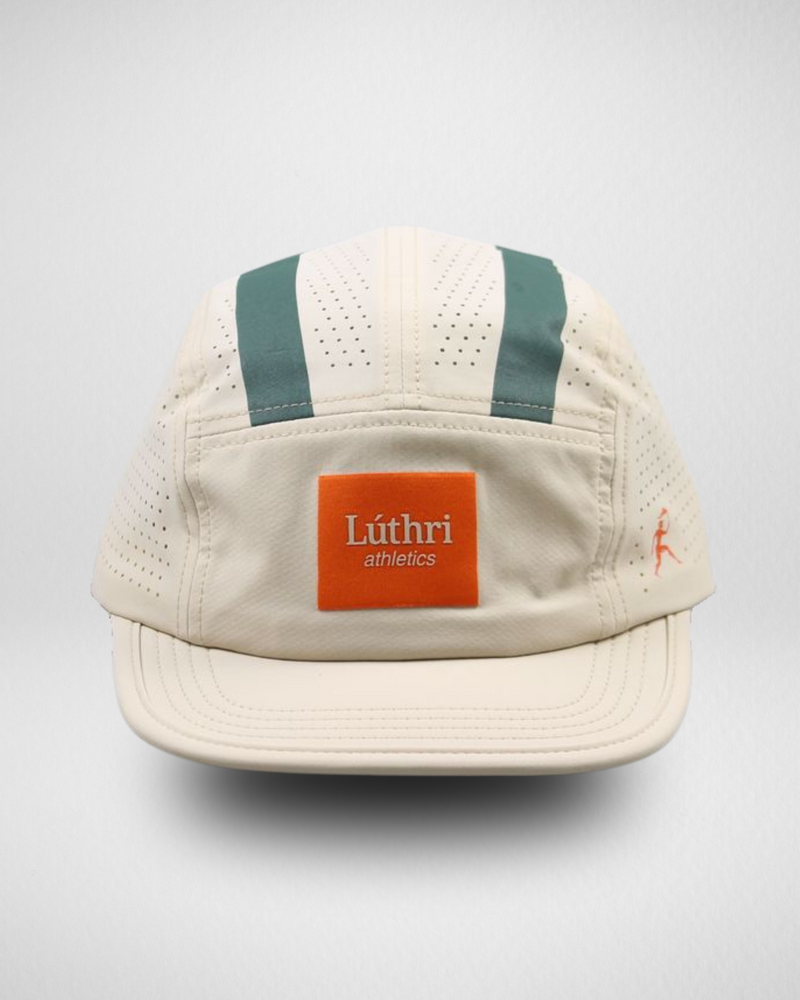 Lúthri Athletics "Go-Faster" Stripes Running Hat (Soft Curve Brim & UPF 50+)