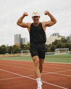 Lúthri Athletics "Go-Faster" Stripes Running Hat (Soft Curve Brim & UPF 50+)