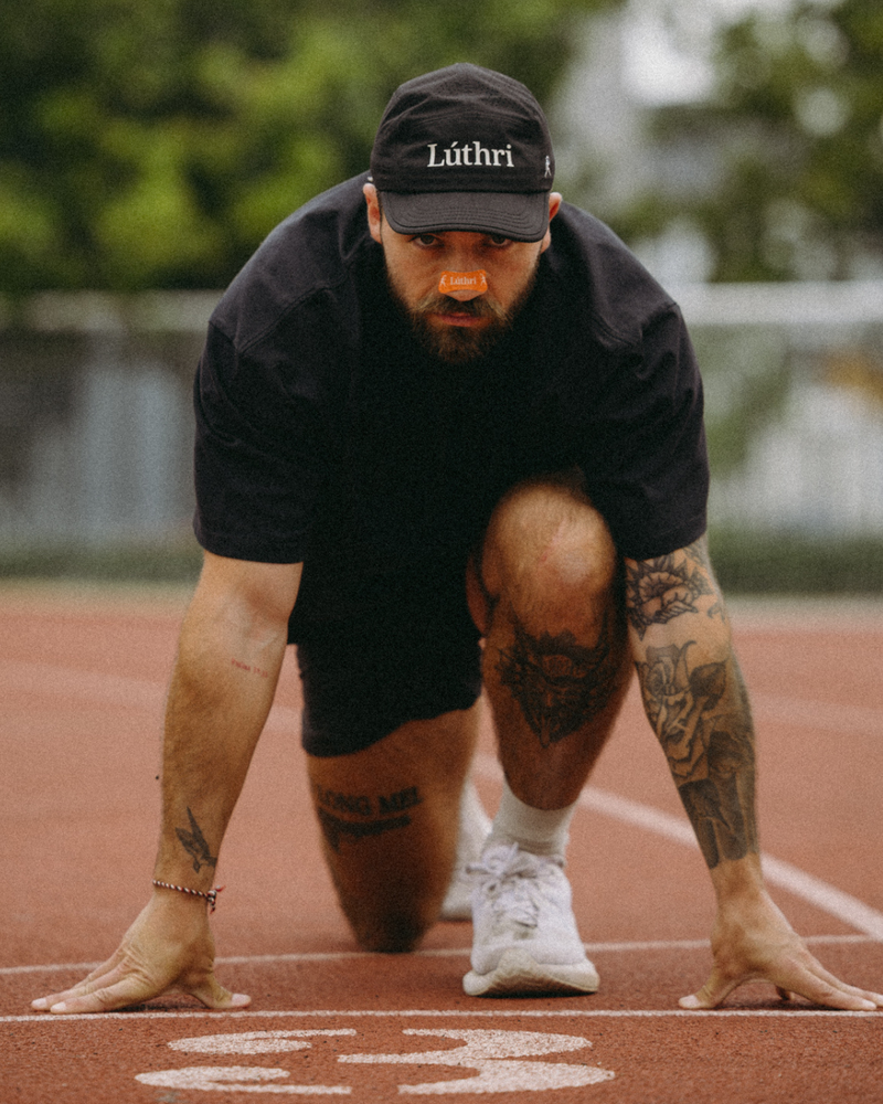 Lúthri Athletics "Heritage" Running Hat (Soft Curve Brim & UPF 50+)
